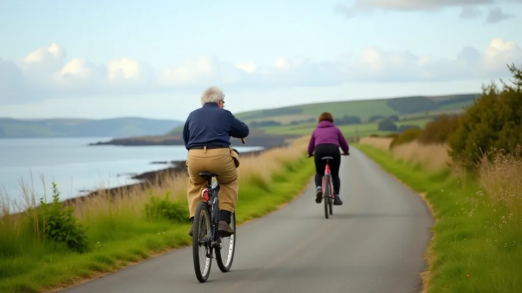 Déise Greenway coastal cycling path along Waterford's scenic shoreline with water views