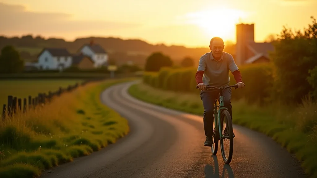 Limerick Greenway cycling route showing countryside landscape and historic village stops